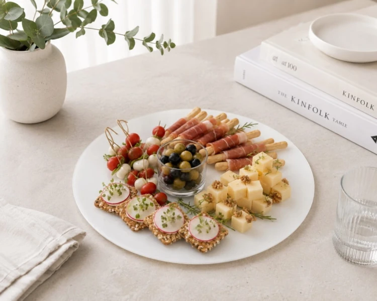 Lustrzana Patera czarna Pod Candy Bar Słodki Stół Dekoracje Przekąski 30cm
