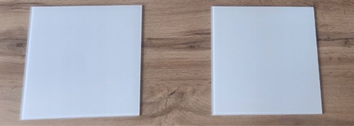Patera Taca szklana 25x25 biała 2szt Zestaw pater Candy bar Słodki stół