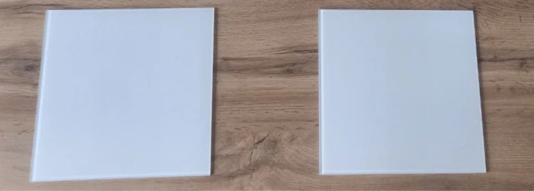 Patera Taca szklana 25x25 biała 2szt Zestaw pater Candy bar Słodki stół