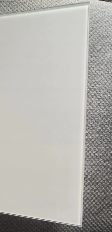 Tacka szklana 15x30 biała Lacobel Patera dekoracyjna Słodki stół Candy bar