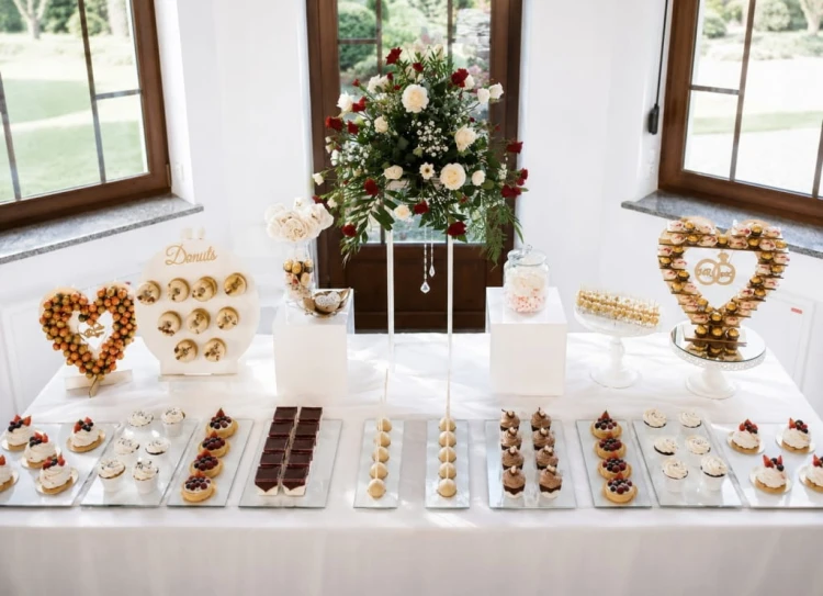 Tacka lustrzana 20x45 srebrna Patera dekoracyjna Słodki stół Candy bar