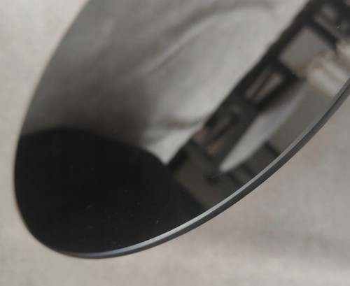 Szklana Podkładka Dekoracyjna okrągła Lacobel czarny fi20 cm Pod świece