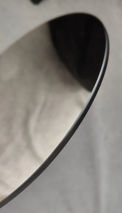 Szklana Podkładka Dekoracyjna okrągła Lustro brązowe brąz fi40cm Pod świece
